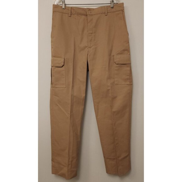 NWOT Mens RED KAP Cargo Pants 36x34 Beige Uniform Straight Leg‎ Workwear NEW - Picture 2 of 11